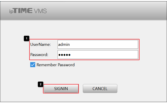 VMS 로그인