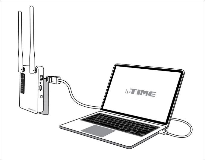 Extender와 PC 유선 연결