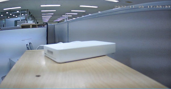 플리커 현상이 나타나는 화면