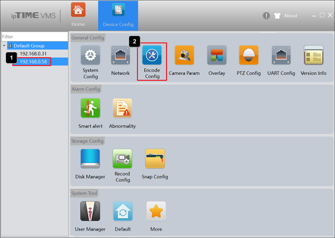 Encode Config
